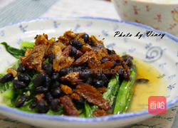 豆豉鲮鱼油麦菜的做法图解6