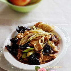 大葱木耳炒肉片的做法[图]