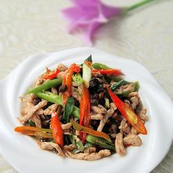 双椒豆豉炒肉丝的做法[图]