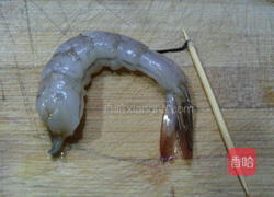 荠菜玉子虾仁的做法图解2