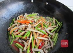 香干蒜薹炒肉丝的做法图解13