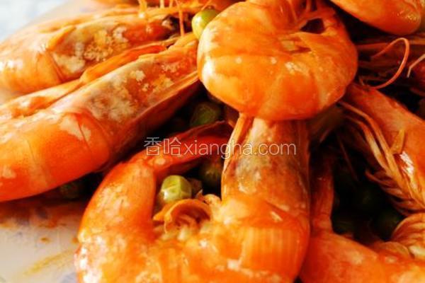 青豆黄瓜炒大虾