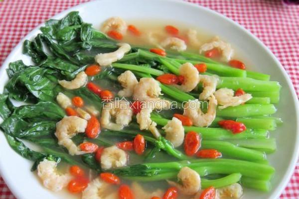 虾米煮菜心