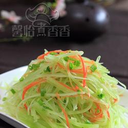 醋拌青笋萝卜丝的做法[图]