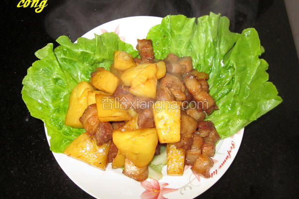 菠萝红烧肉
