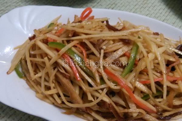 腊肉炒竹笋丝