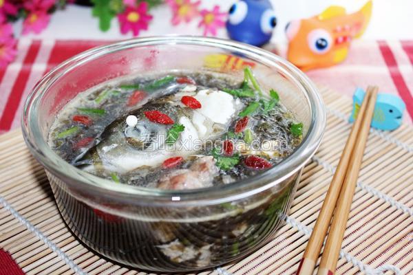 鱼头紫菜蛋花汤