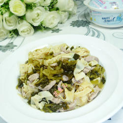 里脊肉咸菜炒千张的做法[图]