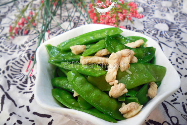 鸡肉炒荷兰豆