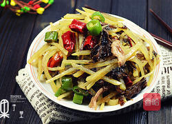 梅干菜快炒土豆丝的做法图解9