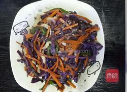 紫甘蓝炒肉丝的做法图解5