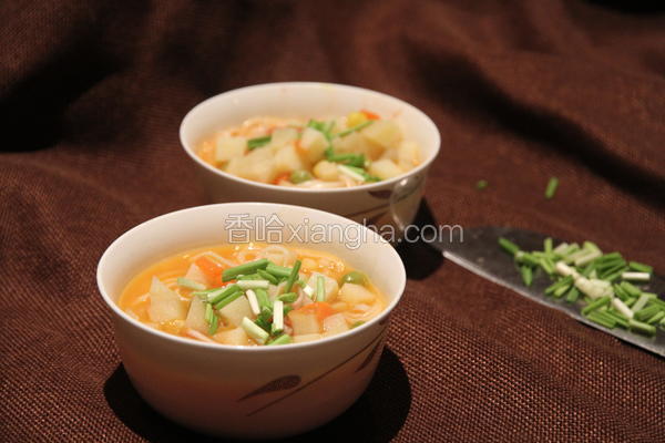 西红柿土豆汤面