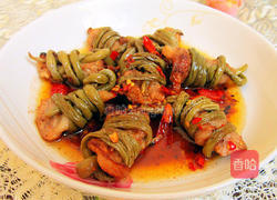 香焖豆角捆肉的做法图解8