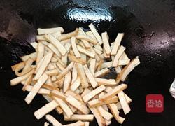 韭菜香干炒肉的做法图解2