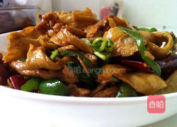 青椒肉丝炒水面筋的做法图解10