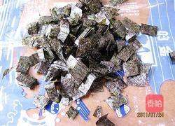 花生米炒海苔的做法图解3