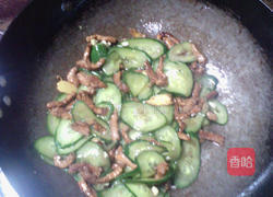 黄瓜炒肉的做法图解8