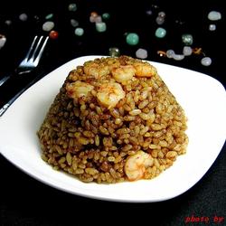 咖喱虾仁炒饭的做法[图]
