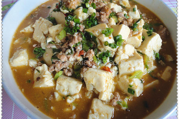 菜叶炖豆腐