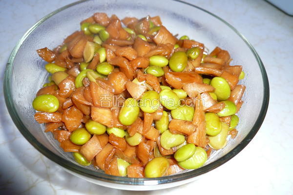 萝卜干毛豆小炒