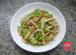 青椒香干炒酸菜的做法图解11