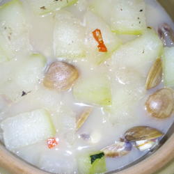 冬瓜花蛤汤的做法[图]