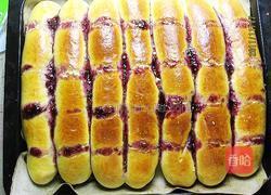 蓝莓果酱长排面包的做法图解10