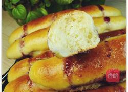 蓝莓果酱长排面包的做法图解11