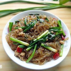 肉末韭菜炒粉条的做法[图]