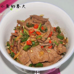 朝天椒炒猪肝的做法[图]