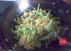 金沙炒饭的做法图解8