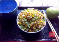 金沙炒饭的做法图解9