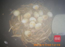 黄花菜烧鹌鹑蛋的做法图解11