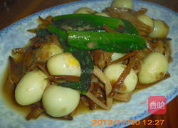 黄花菜烧鹌鹑蛋的做法图解12