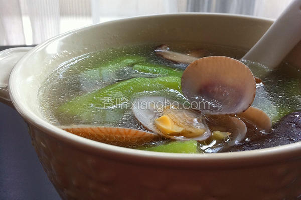 丝瓜花甲汤