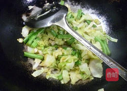 梅豆炒牛心菜的做法图解11