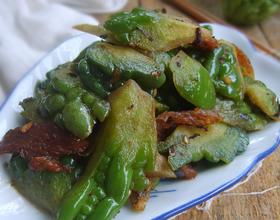 豆豉鲮鱼炒苦瓜[图]