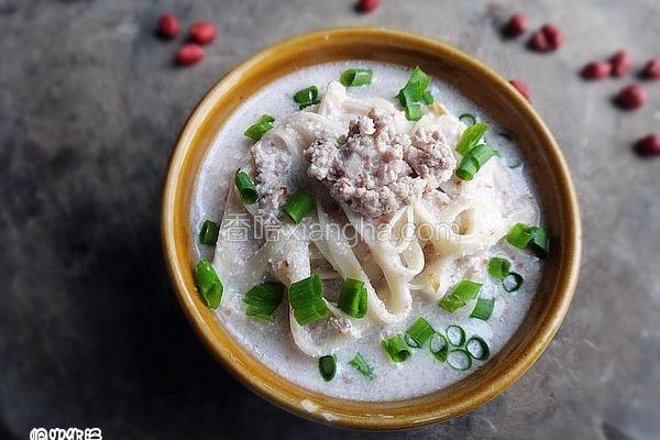 肉末花生汤面条