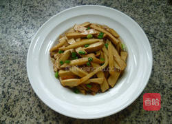 杏鲍菇炒香干的做法图解11