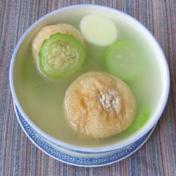 丝瓜油球汤的做法[图]