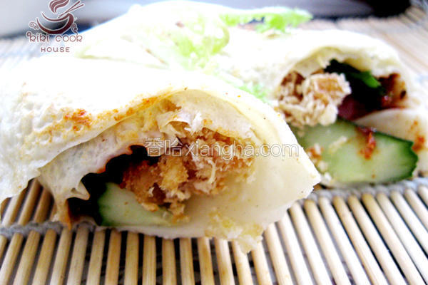 香酥鸡柳蛋清卷饼
