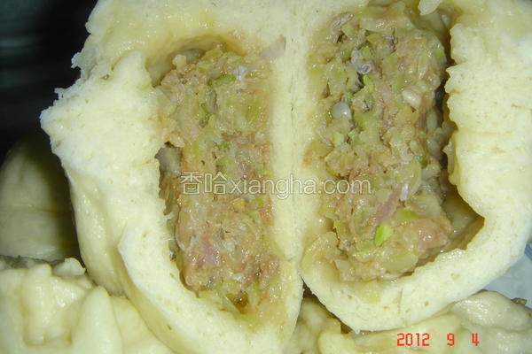 扁豆大馅包子