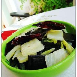 白菜帮辣海带的做法[图]