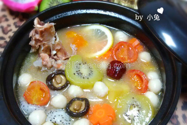水果大骨鱼丸锅