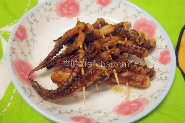 烤鱿鱼须