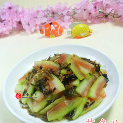 梅干菜炒西瓜皮的做法[图]
