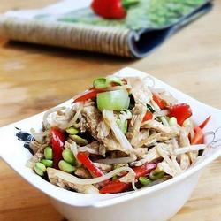 黄豆芽拌鸡丝的做法[图]