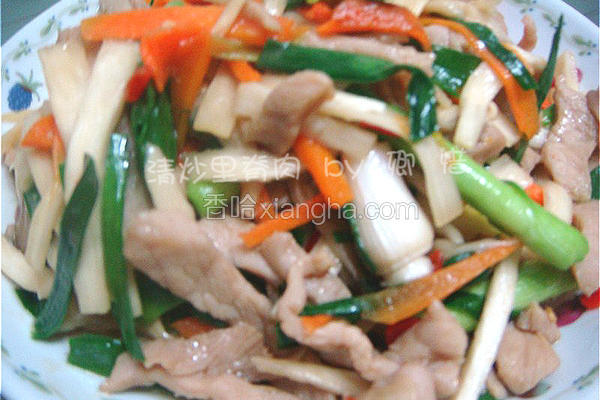 清炒肉片