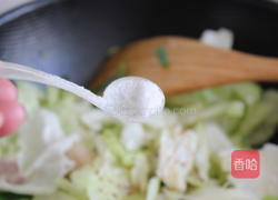 家常包菜的做法图解5