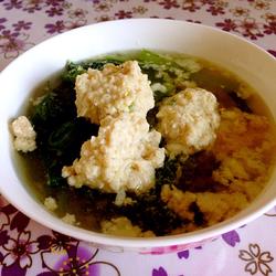 小白菜丸子汤的做法[图]